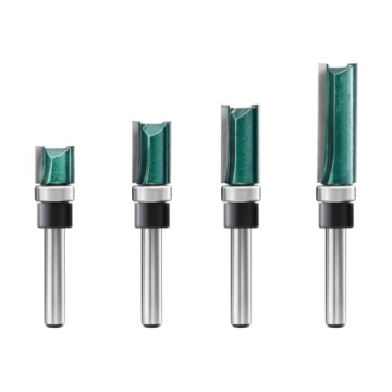 ZOKMOK Pattern Flush Trim Router Bits 1/4 Shank for Precision Woodworking