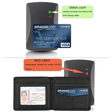 HIMI Genuine Leather RFID Blocking Bifold Wallet for Men