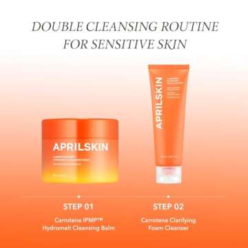 APRILSKIN Carrotene Double Cleansing Duo | Vegan | Blakcheads Remover | Non-comedogenic | Double Cle...