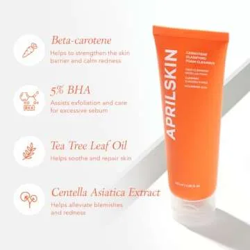 APRILSKIN Carrotene Double Cleansing Duo | Vegan | Blakcheads Remover | Non-comedogenic | Double Cleansing | Korean Skin Care | Kbeauty