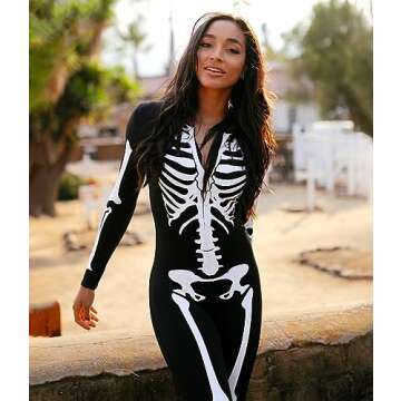 Tipsy Elves Skeleton Bodysuit - Sexy Halloween Costume