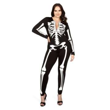 Tipsy Elves Skeleton Bodysuit - Sexy Halloween Costume