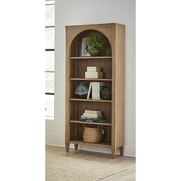 Stylish Martin Furniture Modern Open Bookcase - Fully Assembled Light Oak