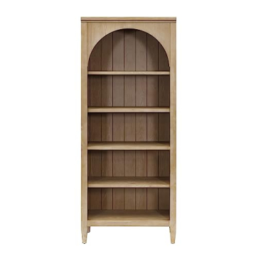 Modern Wood Open Bookcase Fully Assembled Light Brown