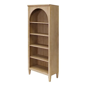 Modern Wood Open Bookcase Fully Assembled Light Brown