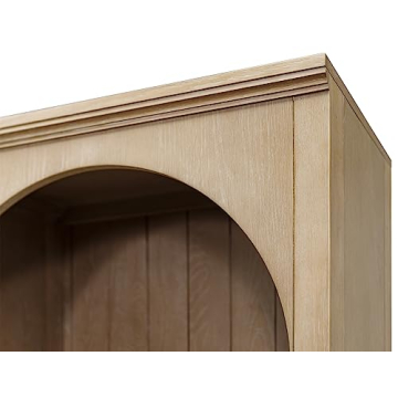 Modern Wood Open Bookcase Fully Assembled Light Brown