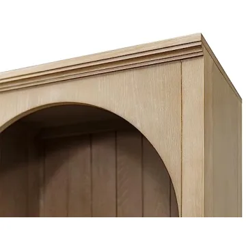 Modern Wood Open Bookcase Fully Assembled Light Brown