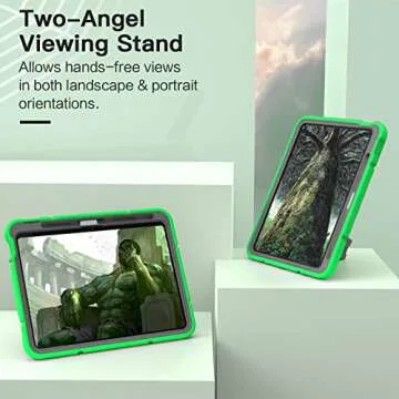 Grifobes iPad 10th Gen Kickstand Case with Pencil Holder