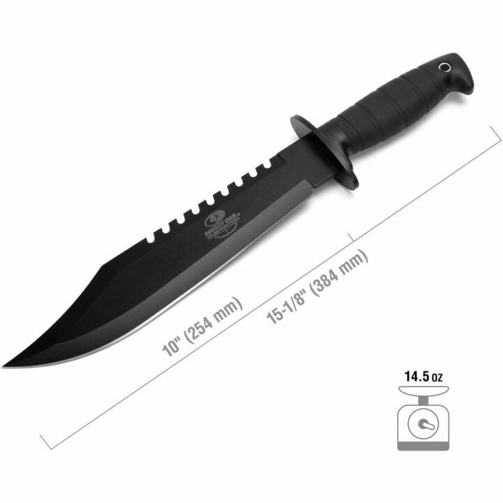 Mossy Oak Tactical Bowie Knife with Sharpener & Sheath