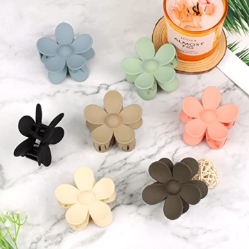Flower Claw Clip Set for Women - 7 Colors