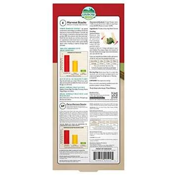 Oxbow Animal Health Harvest Hay Stacks - Western Timothy Hay with Carrots - All Natural Hay for Rabb...
