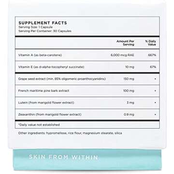 ZitSticka Vitamin Acne Supplement for Cystic Acne w/ 30 Natural Caps for Women and Men, Supplements ...