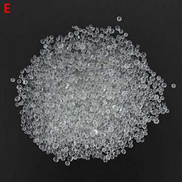 Glass Beads Balls,120g High Temperature Glass Ball Nail Box Silica Sand Beads Manicure Nail Art Quartzite Beads Cleaning Tools
