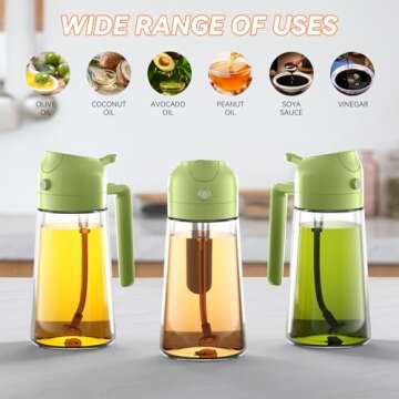 PUZMUG Oil Dispenser for Cooking with Spraying and Pouring