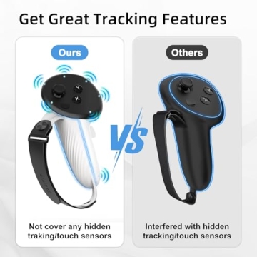 AMVR Controller Grips for Meta/Oculus Quest 3 - Adjustable & Comfortable