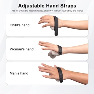 AMVR Controller Grips for Meta/Oculus Quest 3 - Adjustable & Comfortable