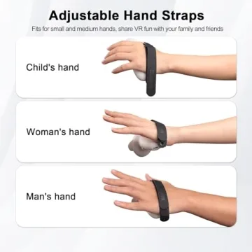 AMVR Controller Grips for Meta/Oculus Quest 3 - Adjustable & Comfortable