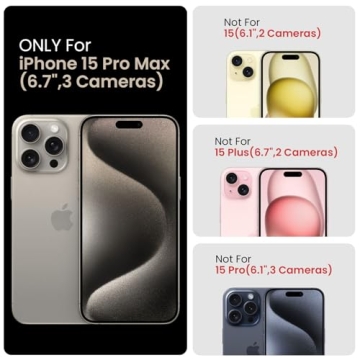 FireNova iPhone 15 Pro Max Silicone Case with Screen Protectors