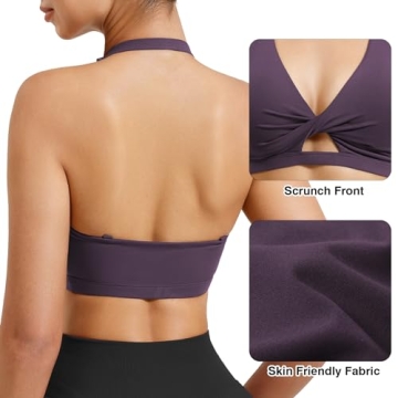 VOYJOY Medium Impact Sports Bra for Women - Stylish Comfort