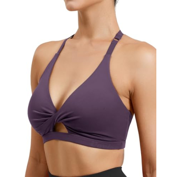 VOYJOY Medium Impact Sports Bra for Women - Stylish Comfort