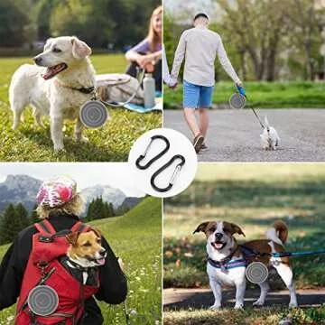 SLSON Dog Bowls Pet Collapsible Bowl with Cover Lids,2 Pack Dog Travel Bowls Portable Foldable Cat Water Dish Bowl for Pets Walking Parking Camping (Black and Black, Small)