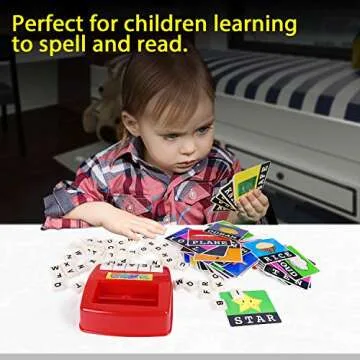 Learning Toys for Kids, Matching Letter Game, Educational Toys with Flash Cards, Spelling Game for 3-6 Year Old Boys Girls Preschooler Kindergarten