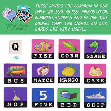 Learning Toys for Kids, Matching Letter Game, Educational Toys with Flash Cards, Spelling Game for 3-6 Year Old Boys Girls Preschooler Kindergarten