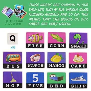 Learning Toys for Kids, Matching Letter Game, Educational Toys with Flash Cards, Spelling Game for 3-6 Year Old Boys Girls Preschooler Kindergarten