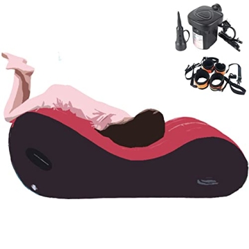 RNPFOR Inflatable Sex Sofa for Adult Couples Deeper Position Support Sex Chair with Cuff Kits for BD...