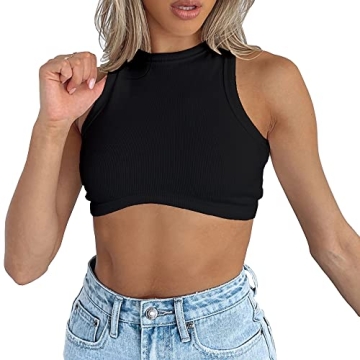 Stylish Abardsion Women's Racerback Crop Tank Top
