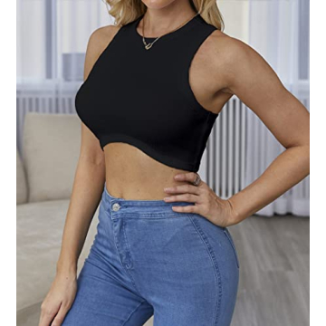 Stylish Abardsion Women's Racerback Crop Tank Top