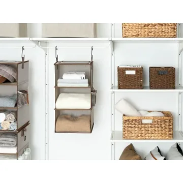 Stylish Wicker Storage Basket with Handles for Home Organization