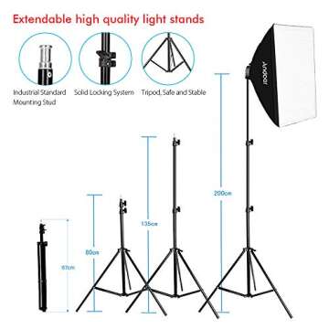 Andoer Photography Softbox Kit for Stunning Shots