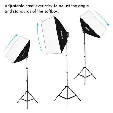 Andoer Photography Softbox Kit for Stunning Shots