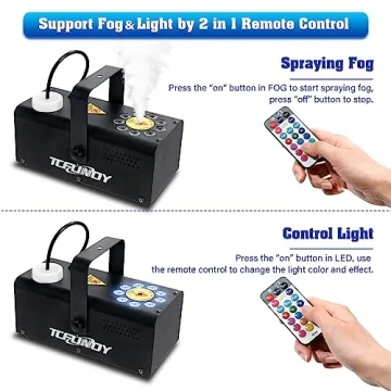 500W Fog Machine with 9 LED Lights for Events