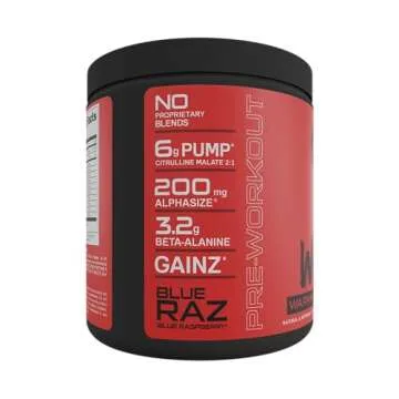 Bucked Up Woke Pre Workout Blue Raspberry - Best Taste