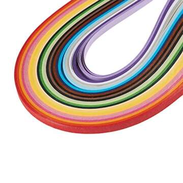 Quilling Paper Strips Set - 1300 Vibrant Art Supplies
