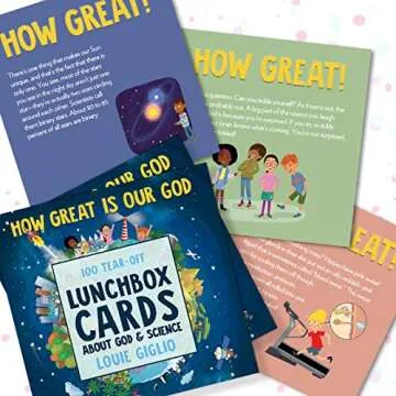 100 Tear-Off Lunchbox Cards: God & Science for Kids