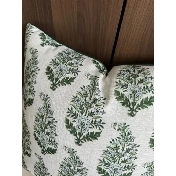 YugTex Mughal Printed Decorative Throw Pillow Covers - 18x18