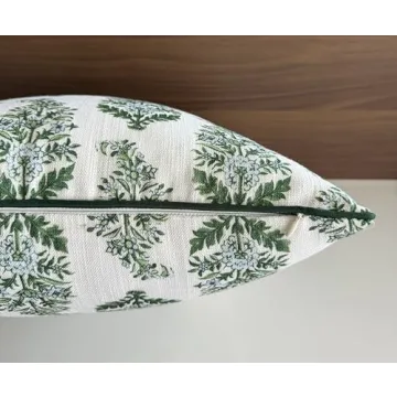 YugTex Mughal Printed Decorative Throw Pillow Covers - 18x18