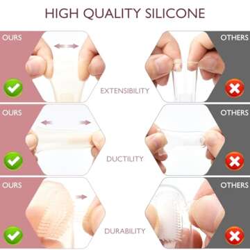 Momcozy Silicone Finger Toothbrush for Gentle Baby Care