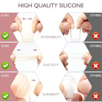 Momcozy Silicone Finger Toothbrush for Gentle Baby Care