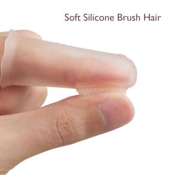 Momcozy Silicone Finger Toothbrush for Gentle Baby Care