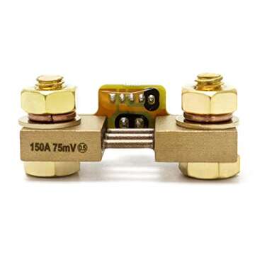 QWORK Battery Monitor Voltmeter Ammeter, Voltage Current Range 8V-80V, 0-100A Voltage Current Meter ...