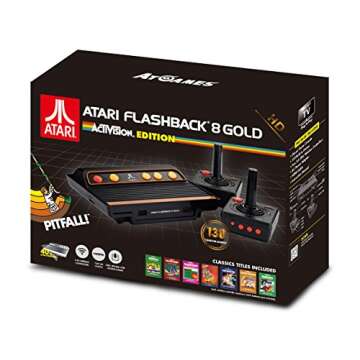 Atari Flashback 8 Gold: Activision Edition with 130 Games, Includes 2 Wireless Controllers - HDMI ou...