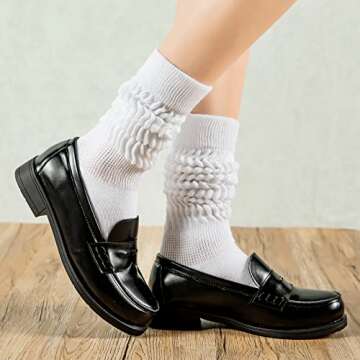 Winter Slouch Socks Women Soft Extra Long 80s 90s Style