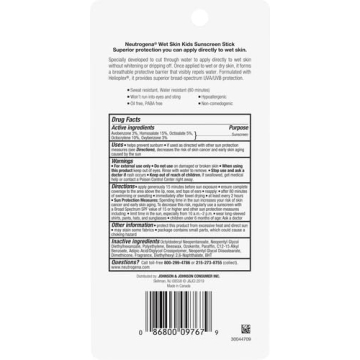 Neutrogena Wet Skin Kids Sunscreen Stick SPF 70 for Face & Body