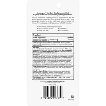 Neutrogena Wet Skin Kids Sunscreen Stick SPF 70 for Face & Body