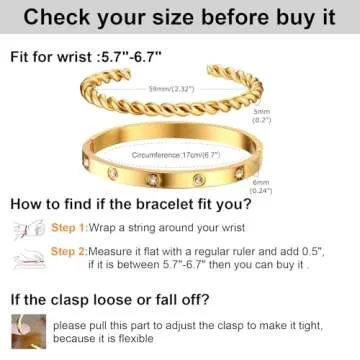 MPRAINBOW Gold Bracelets for Women, 2Pcs 18K Gold Plated Love Cubic Zirconia Bangle Crystal Friendship Bracelet Jewelry,Wedding Party Christmas Birthday Gifts for Her Girlfriend Sister Daughter