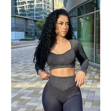 ABOCIW Women's Seamless Workout Set - Stylish and Supportive